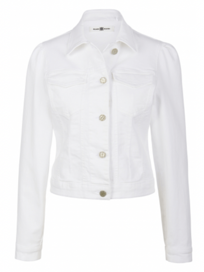 Riani Coats &amp; Jackets Riani White Denim Jacket 341860-2811 100 izzi-of-baslow