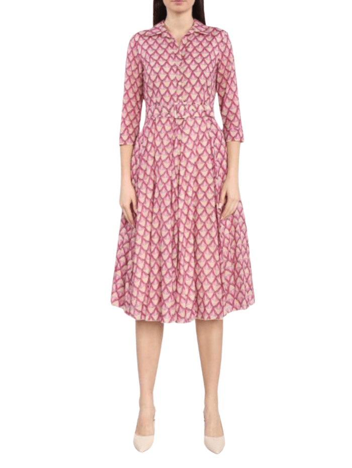 Riani Dresses Riani Palm Springs Midi Dress 336300-4115 398 izzi-of-baslow