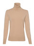 Riani Knitwear Riani Long Sleeved Camel Polo Necked Jumper 807620/7673 izzi-of-baslow