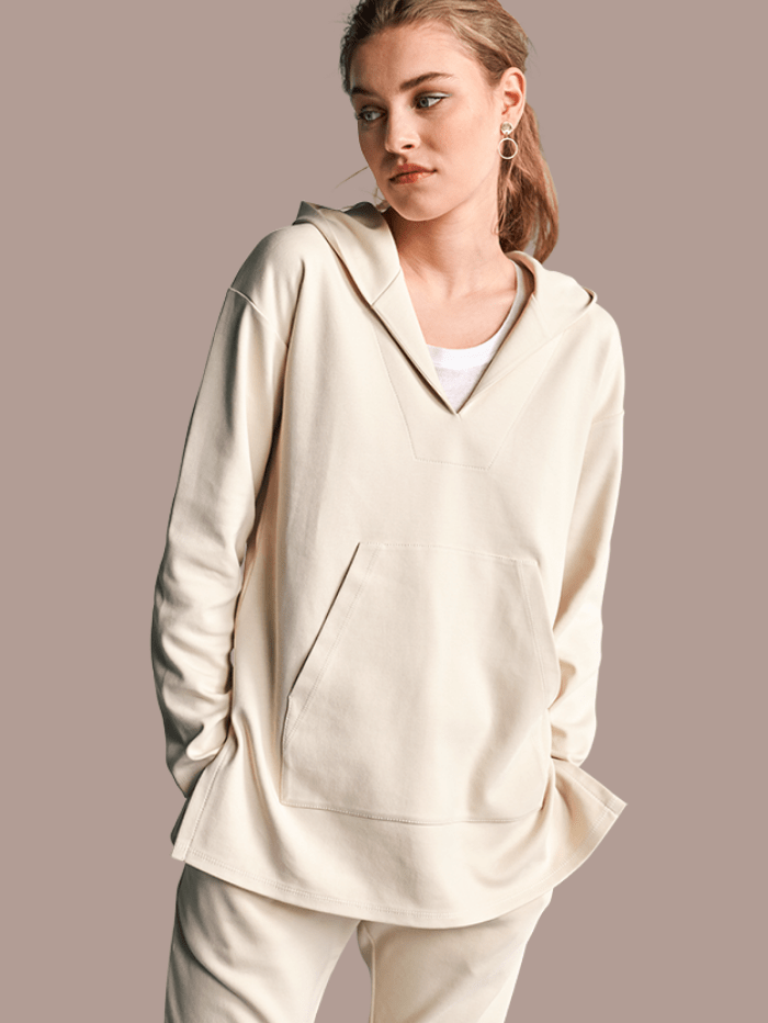 Riani Loungewear Riani Cream Hooded Sweater 188605 8141 810 izzi-of-baslow