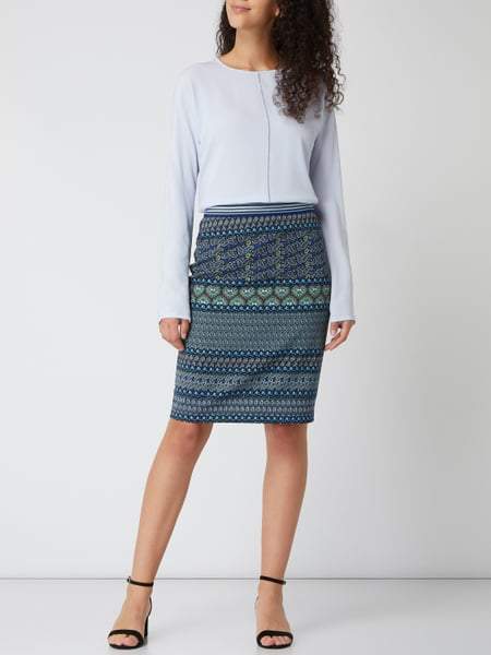 Riani Skirts Riani Skirt In Blue Paisley Print 704075-3755 482 izzi-of-baslow