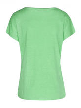 Riani Greenfield T Shirt with cap sleeves and V neckline izzi-of-baslow
