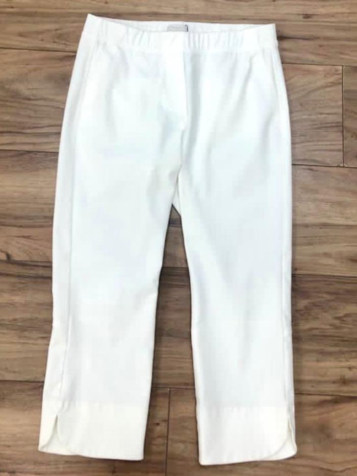 Riani Trousers Riani White Cropped Pull On Trouser 943630-3464 100 izzi-of-baslow