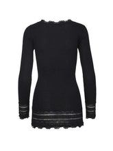 Rosemunde Tops Rosemunde Black Vintage Lace Blouse Benita 5209 izzi-of-baslow