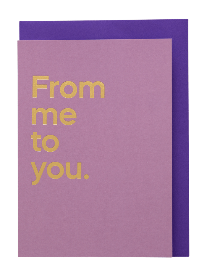 SAY IT WITH SONGS Accessories One Size Say It With Songs ‘From me to you’ by The Beatles Greeting Card Purple izzi-of-baslow