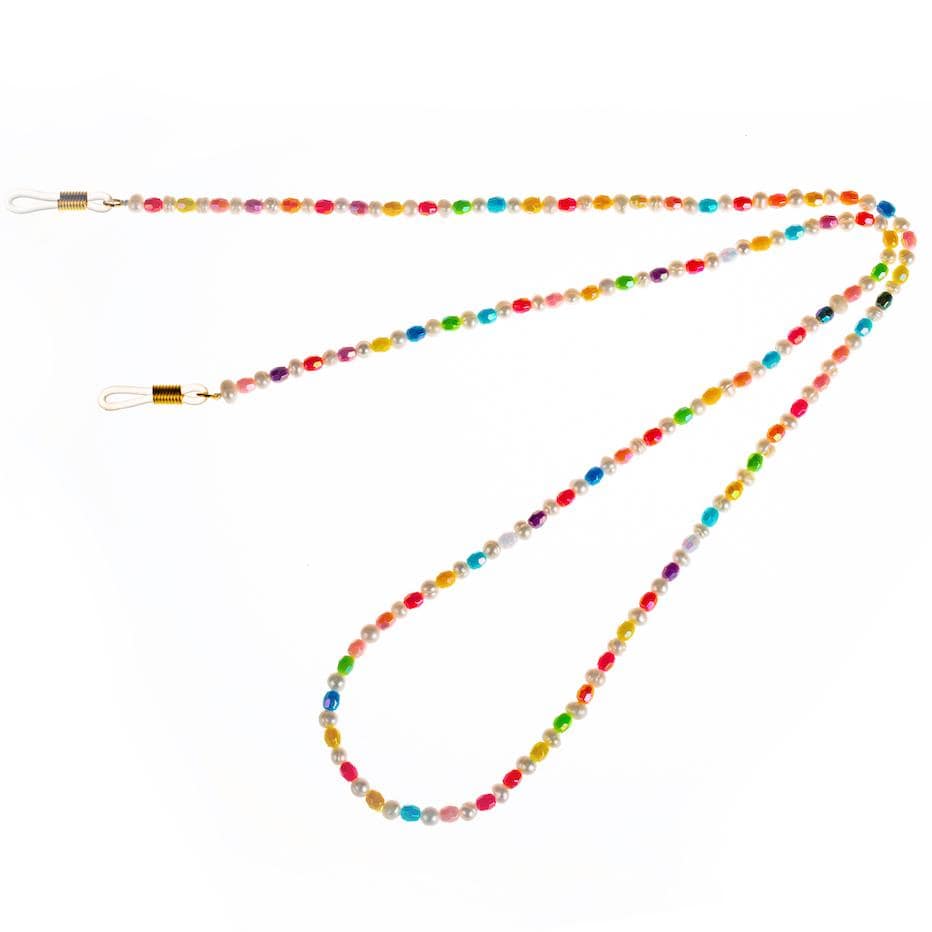 Talis Chains Accessories Mini Rainbow Beads Glasses Chain izzi-of-baslow