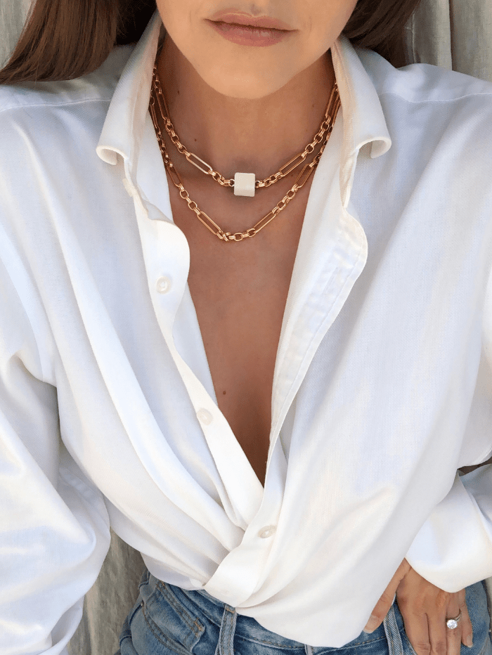 Talis Chains Accessories One Size Talis Chains Gold Ivory New York Choker izzi-of-baslow