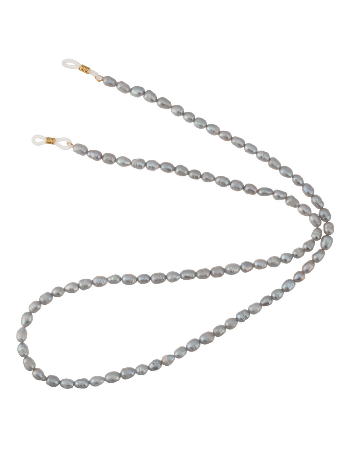 Talis Chains Accessories Talis Chains Freshwater Pearl Glasses Chain Grey izzi-of-baslow