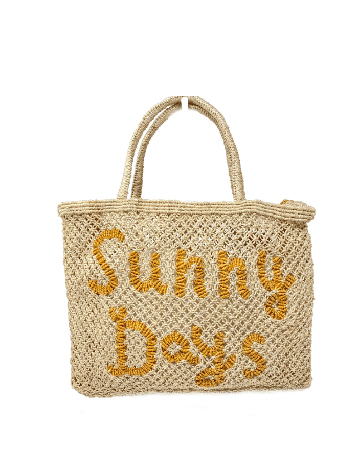 The Jacksons London DREW GELATO In Lime And Natural Stripes Jute Bag main image 0