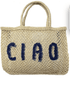 The Jacksons Accessories Small The Jacksons London CIAO Jute Bag Natural & Indigo izzi-of-baslow