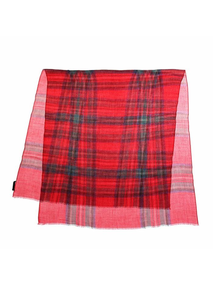 Weekend By Max Mara Accessories OS Weekend Max Mara GAETANA Tartan Scarf 55460212 001 izzi-of-baslow