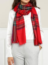 Weekend By Max Mara Accessories OS Weekend Max Mara GAETANA Tartan Scarf 55460212 001 izzi-of-baslow