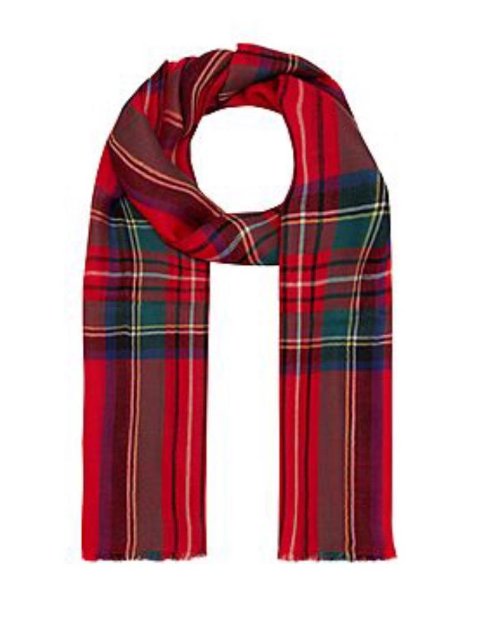 Weekend By Max Mara Accessories OS Weekend Max Mara GAETANA Tartan Scarf 55460212 001 izzi-of-baslow