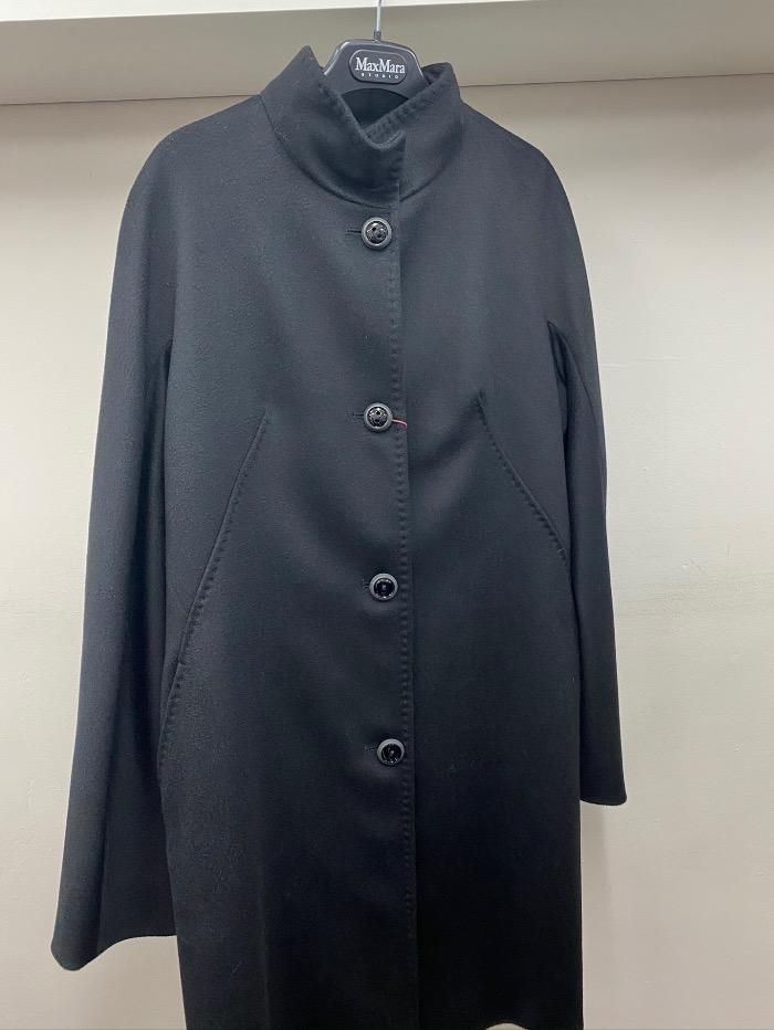 Weekend By Max Mara Coats and Jackets Studio by Max Mara Licia Black Wool Coat 30850839 izzi-of-baslow