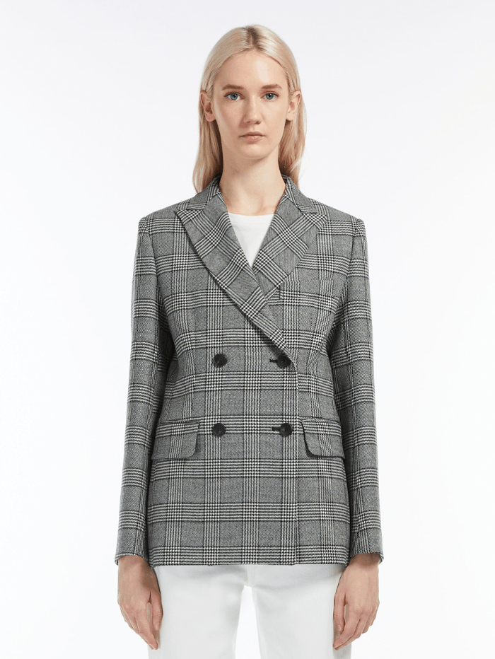 Weekend By Max Mara Coats and Jackets Weekend By Max Mara BRONTE Checked Blazer 504605296 001 izzi-of-baslow
