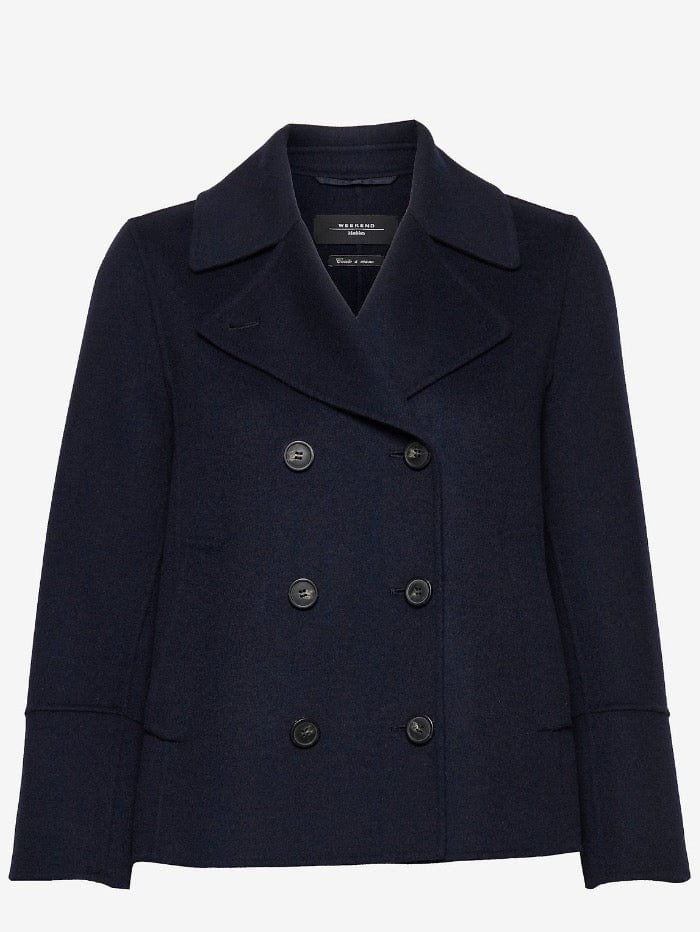 Weekend By Max Mara Coats and Jackets Weekend By Max Mara TEISMO Navy Wool Jacket 50810527600 045 izzi-of-baslow