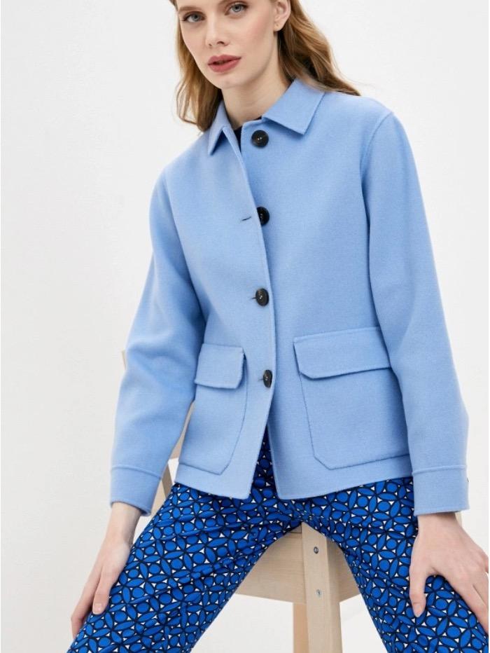 Weekend By Max Mara Coats and Jackets Weekend Max Mara BIAVO Blue Wool Jacket 50410217000 043 izzi-of-baslow