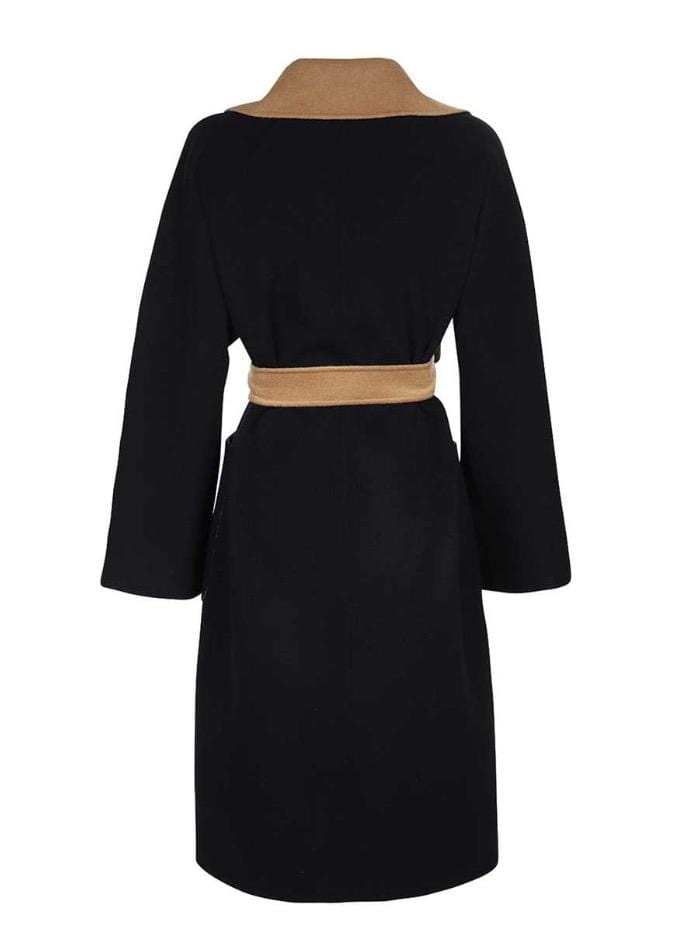 Weekend Max Mara S RAIL Camel and Navy Double Faced Reversible