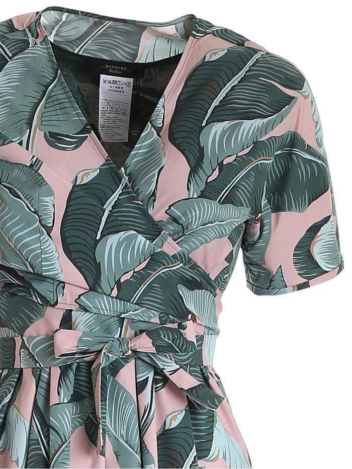 Weekend Max Mara ABBOZZI Pink Green Printed Dress 52210711 004 Izzi of Baslow Weekend Max Mara ABBOZZI Pink Green Printed Dress 52210711 004 Izzi of Baslow
