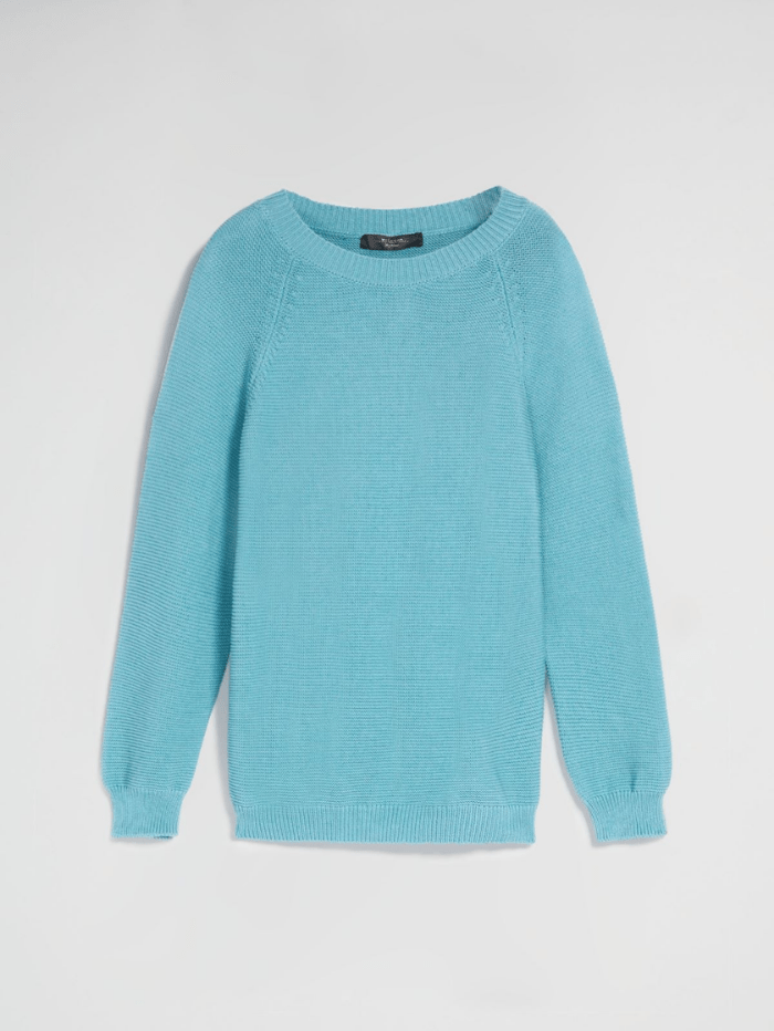 Weekend By Max Mara Knitwear Weekend By Max Mara CASERTA Blue Sweater 536111276 007 izzi-of-baslow