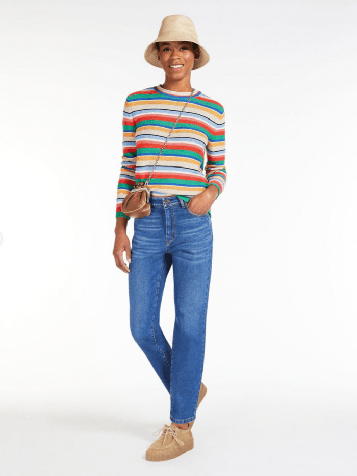 Weekend By Max Mara Knitwear Weekend By Max Mara Derris Striped Sweater 2353612037600 17 izzi-of-baslow