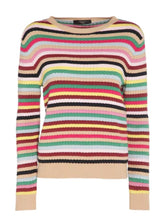 Weekend By Max Mara Knitwear Weekend By Max Mara EGEO Multi Striped Knitted Jumper 536121276 002 izzi-of-baslow