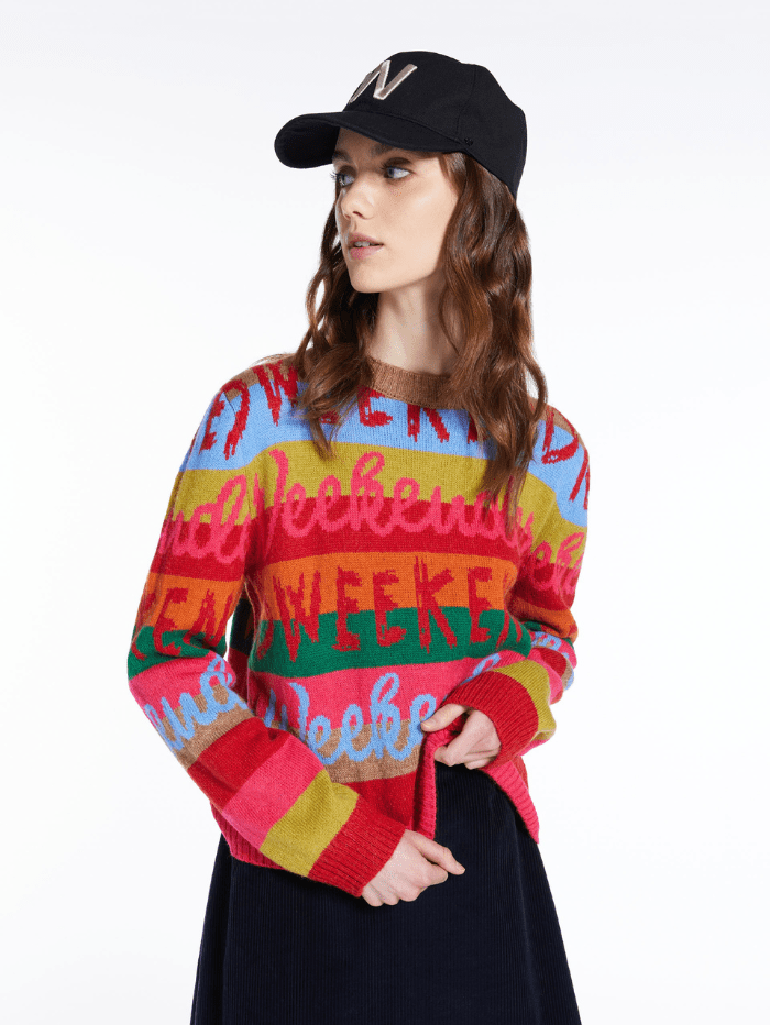 Weekend By Max Mara Knitwear Weekend By Max Mara GLENDA Multi Letters Jumper 536614296 001 izzi-of-baslow