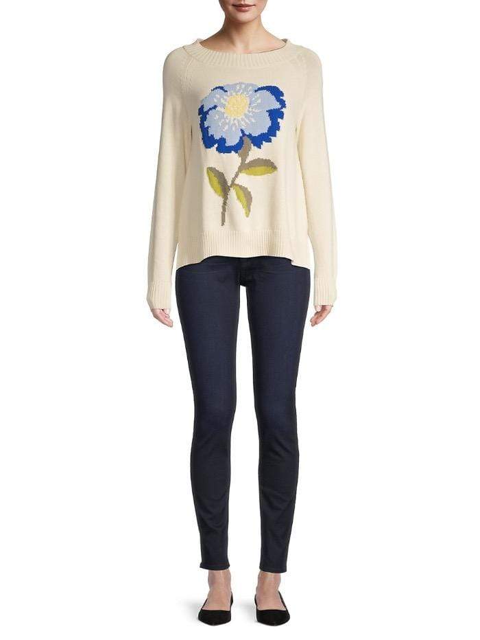 Weekend By Max Mara Knitwear Weekend Max Mara DOMIZIA Floral Print Jumper 53612117600 izzi-of-baslow