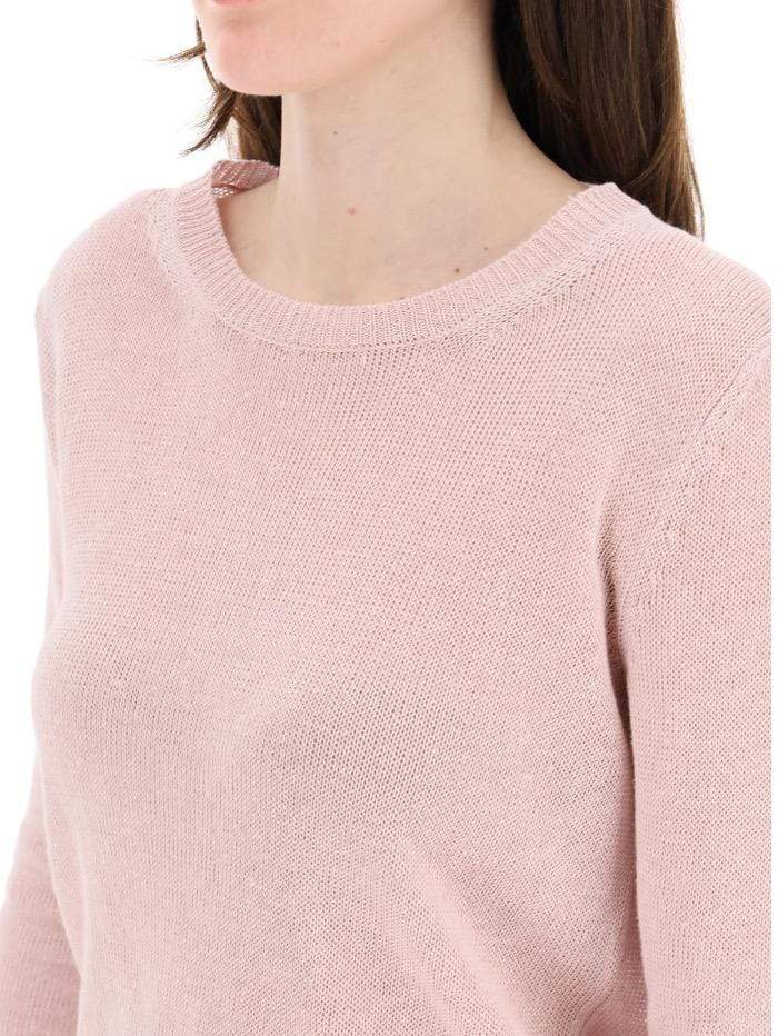 Weekend By Max Mara Knitwear Weekend Max Mara TEIERA Pastel Pink Jumper 536107110600 izzi-of-baslow