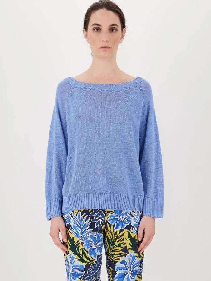 Weekend By Max Mara Knitwear Weekend Max Mara TURKU China Blue Jumper 53610811600 izzi-of-baslow