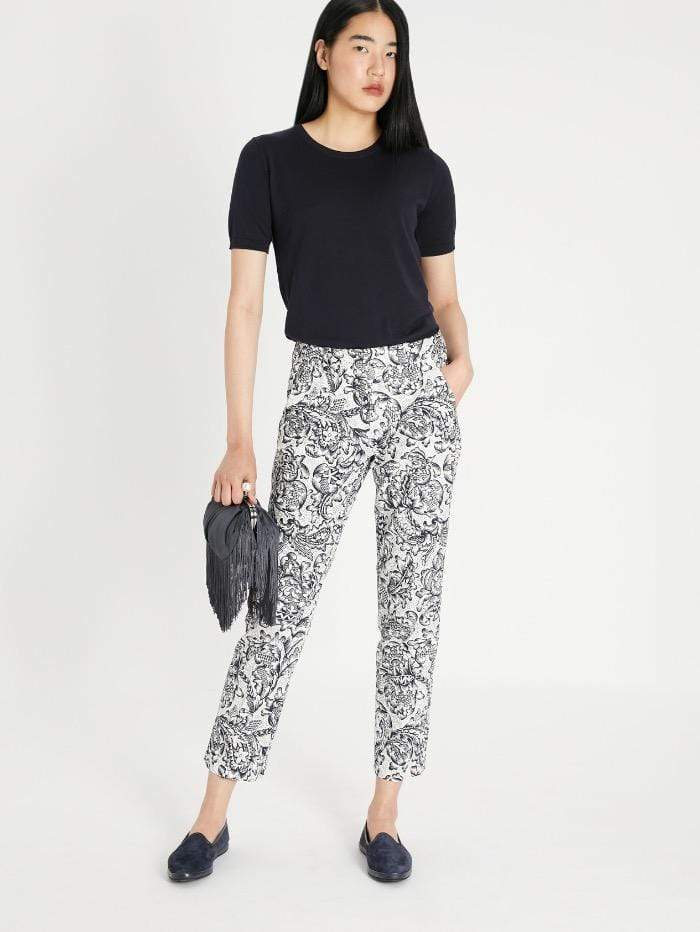 Weekend By Max Mara Loungewear Weekend Max Mara ESULE  Printed Trousers 5136121900 001 izzi-of-baslow