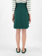 Weekend By Max Mara Skirts Weekend Max Mara MONILE Dark Green Belted Skirt 51010511 002 izzi-of-baslow