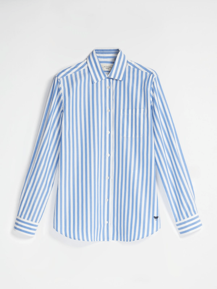 Weekend By Max Mara Tops Weekend By Max Mara FILIPPO Blue Striped Shirt 51110227 034 izzi-of-baslowweekend-by-max-mara-tops-weekend-by-max-mara-filippo-blue-striped-shirt-51110227-034-izzi-of-baslow-28762187726923