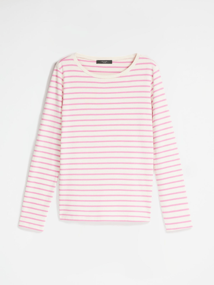 Weekend By Max Mara Tops Weekend By Max Mara FRETTY Pink Striped Top 59410127600 004 izzi-of-baslow