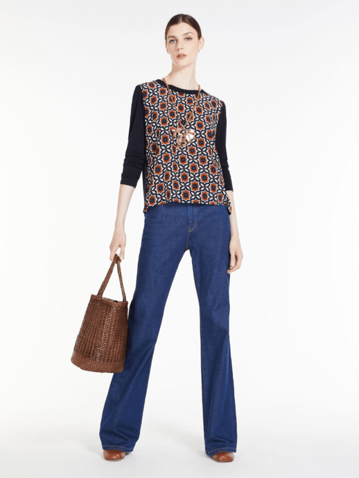 Weekend By Max Mara Tops Weekend By Max Mara Pere Printed Top 2359410837600 006 izzi-of-baslow