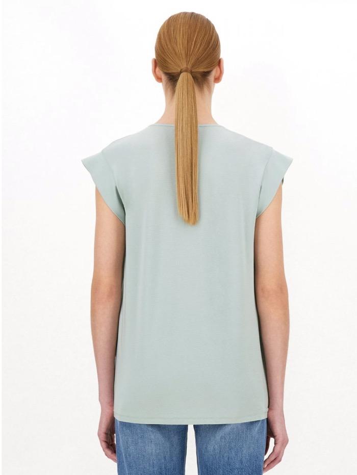 Weekend By Max Mara Tops Weekend Max Mara MULTIC Sage T Shirt 59411511 002 izzi-of-baslow