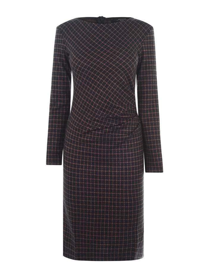 Weekend By Max Mara Trousers Weekend By Max Mara Saletta Grey and Camel Checked Dress 56260193 izzi-of-baslow
