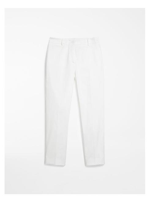 Weekend By Max Mara Trousers Weekend By Max Mara White Cotton Gabardine Trousers Osella 51310201 izzi-of-baslow