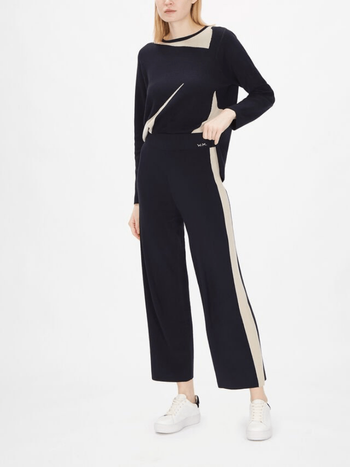 Weekend By Max Mara Trousers Weekend Max Mara TECNICO Knit Wide Leg Trouser 53310117600 izzi-of-baslow