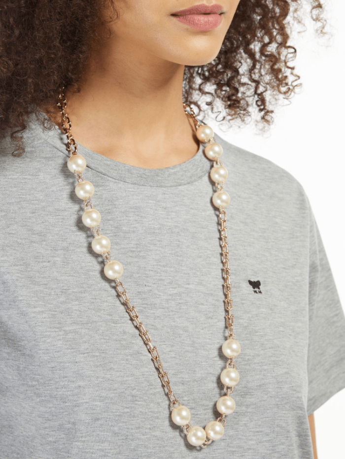 Weekend Max Mara Jewellery One Size Weekend By Max Mara MAYACA Gold Pearl Necklace 5756102206 001 izzi-of-baslow