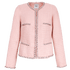 Weill Coats and Jackets Weill Mariata Jacket  in Soft Pink Tweed and Chain Edge 131028 izzi-of-baslow