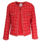 Weill Coats and Jackets Weill Marline Red Boucle Jacket 131001 izzi-of-baslow