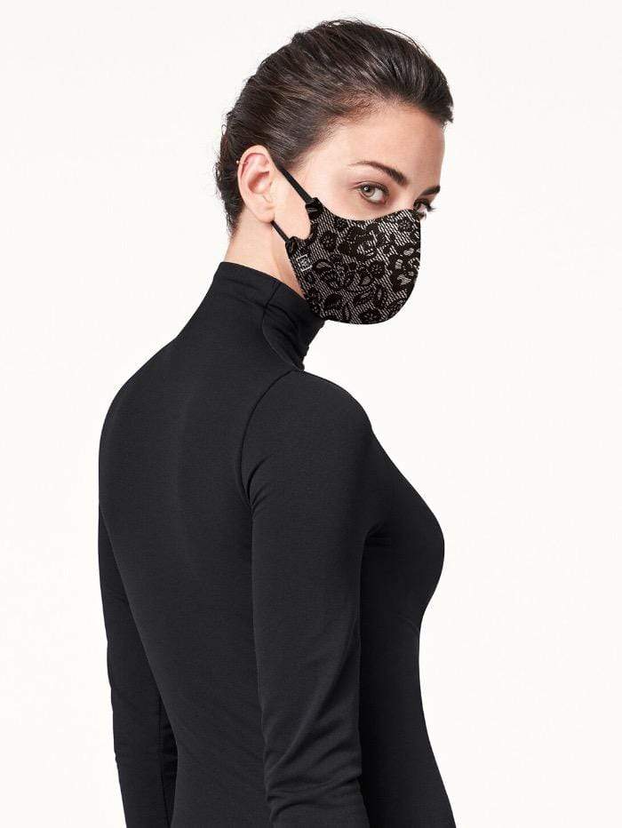 Wolford Ready To Wear By Wolford OS Wolford Care Lace Face Mask 96233 izzi-of-baslow