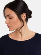 Wolford Ready To Wear By Wolford Wolford Aurora Navy Opal Pure Cut Pullover 52802 5674 izzi-of-baslow