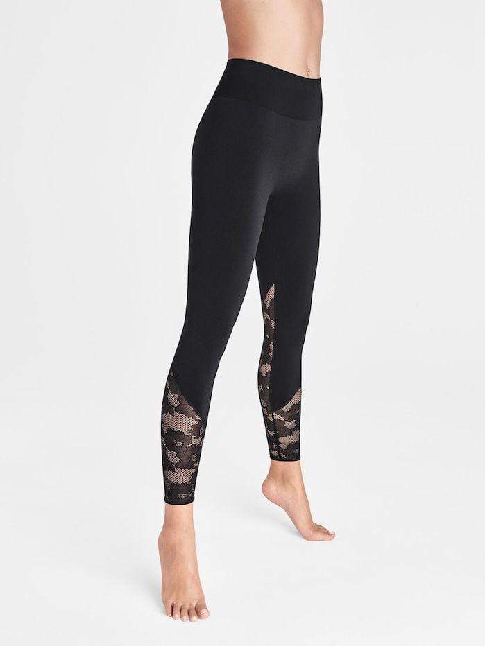 Wolford Ready To Wear By Wolford Wolford Black Perfect Fit Lace Leggings 14813 9180 izzi-of-baslow