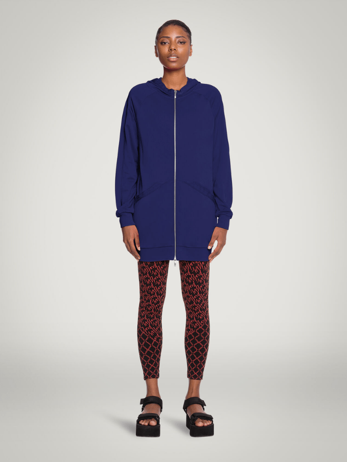 Wolford Ready To Wear By Wolford Wolford Indigo Full Zip Hooded Jumper 52905 5694 izzi-of-baslow